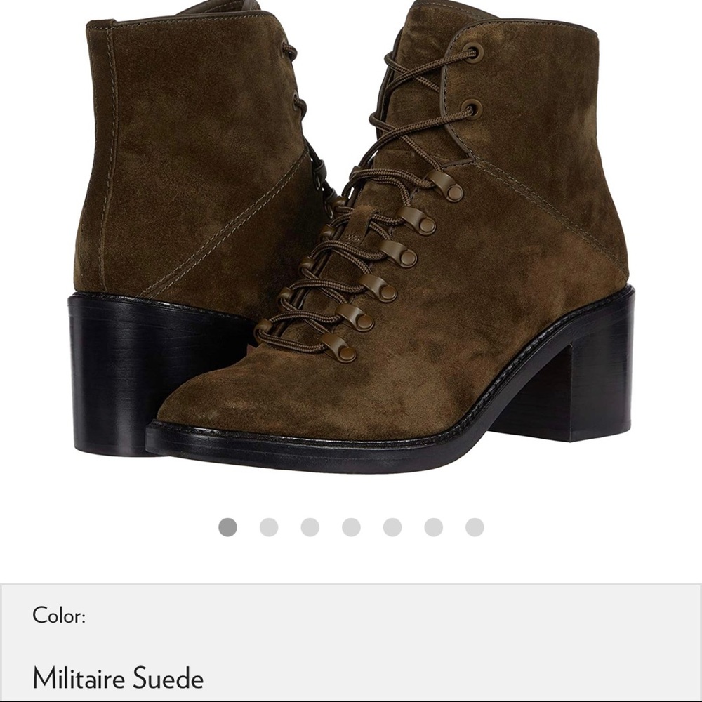 VINCE FALCO Booties in Militaire Suede